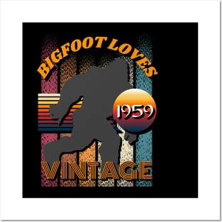 Bigfoot Loves Vintage 1959 Posters and Art